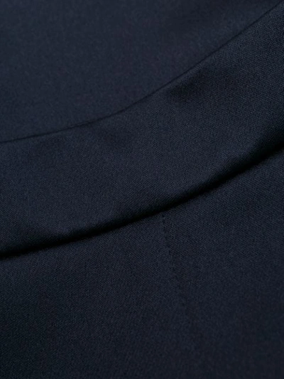Shop Cushnie Flared Silk Trousers In Blue