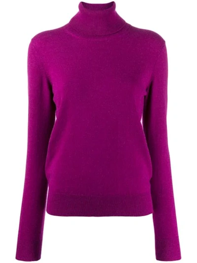 Shop Dolce & Gabbana Polo Neck Jumper In Purple