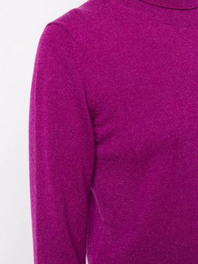 Shop Dolce & Gabbana Polo Neck Jumper In Purple