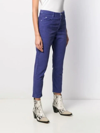 Shop Isabel Marant Étoile Girlfriend Fit Corduroy Trousers In Blue