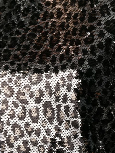 Michael Michael Kors Abito Paillettes Argento Maculato In Silver