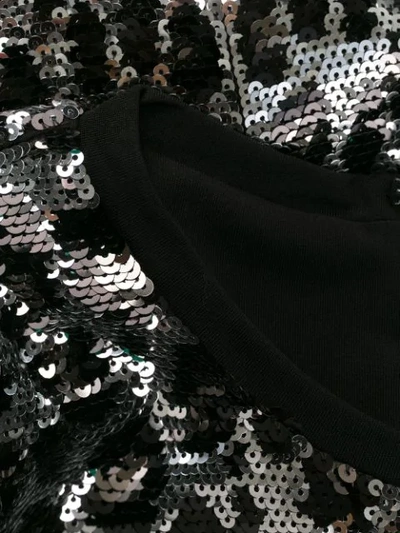 Michael Michael Kors Abito Paillettes Argento Maculato In Silver
