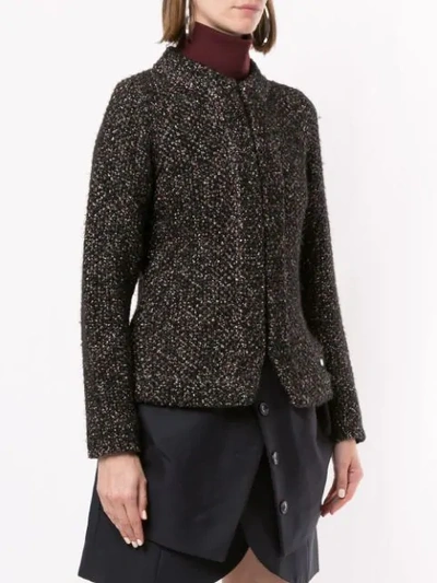 Pre-owned Chanel Bouclé Tweed Jacket In Black