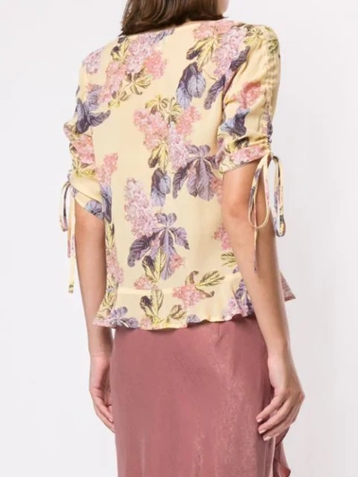 We Are Kindred Stevie Sweetheart Blouse In Yellow