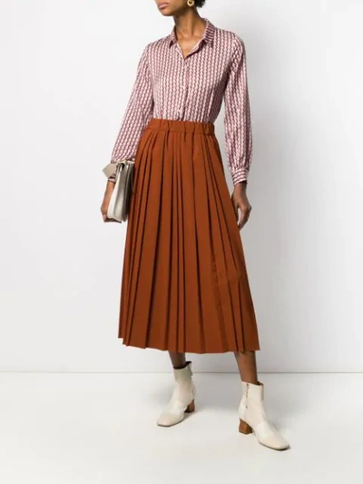 Shop Altea Pleated Maxi Skirt In 35