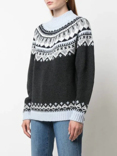 RELAXED-FIT FAIR ISLE KNIT JUMPER