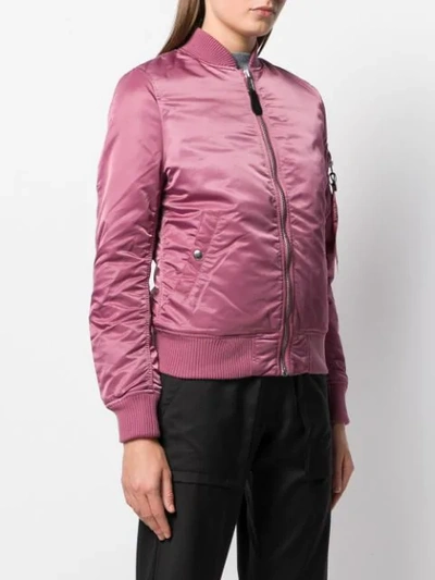 Shop Alpha Industries Ma-1 Bomber Jacket In Pink