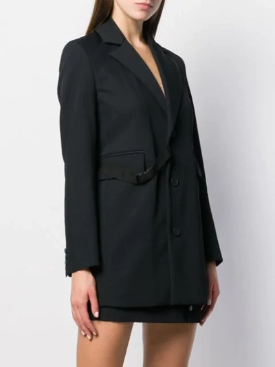 Shop Artica Arbox Buckle Detail Blazer In Black 999