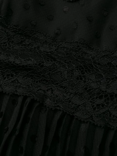Shop Zimmermann Asymmetric Pleated Dress In Black