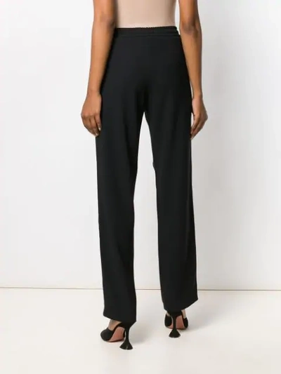 Shop N°21 Side Stripe Drawstring Trousers In Black