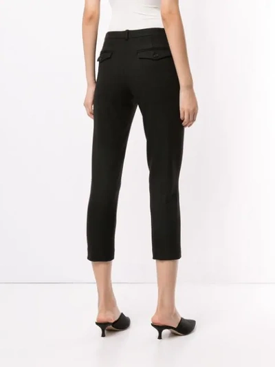 Shop Loveless High-waist Trousers In Black