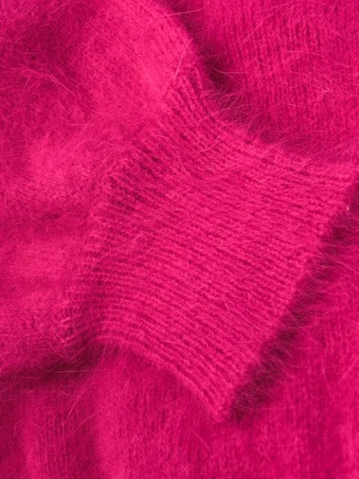 Shop Semicouture Rear Cut-detail Sweater In Pink