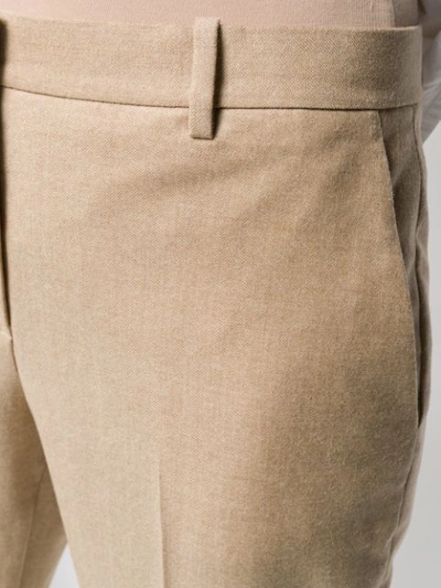 Shop Theory Cropped Tailored Trousers In Neutrals