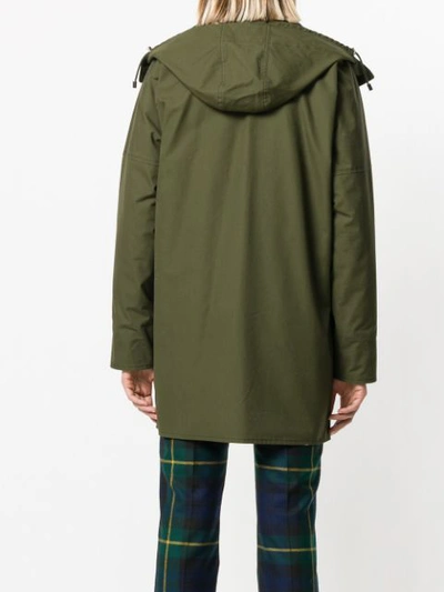 hooded military coat