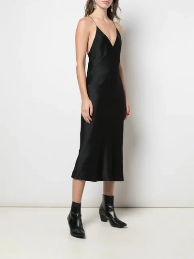 Shop Haider Ackermann V-neck Slip Dress In 099 Black