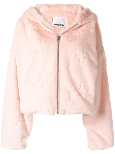 Shop Ground Zero Zip-front Jacket In Pink