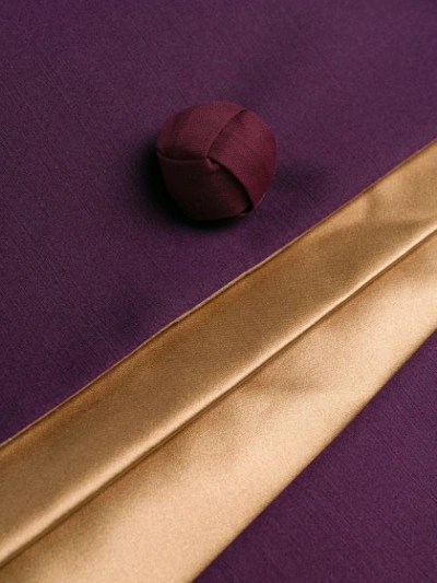 Pre-owned Prada Single-breasted Coat In Purple