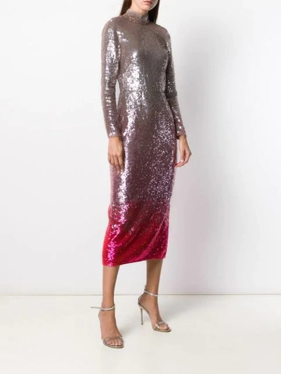 Shop Temperley London Opia Sequined Cocktail Dress In Pink