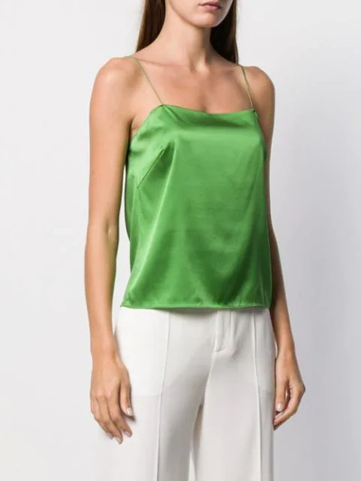 Shop Alexandre Vauthier Loose Fit Silk Slip Vest In Green