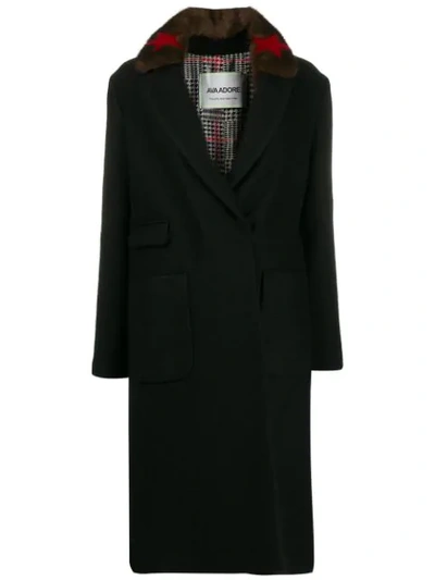 Shop Ava Adore St Petersburg Fitted Coat In Black