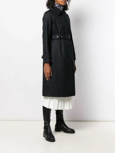 Shop Mackintosh Roslin Lm-061fd Trench Coat In Black