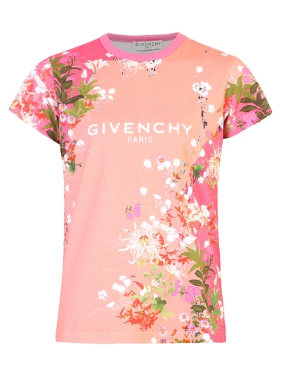 Shop Givenchy Branded T-shirt In Pink