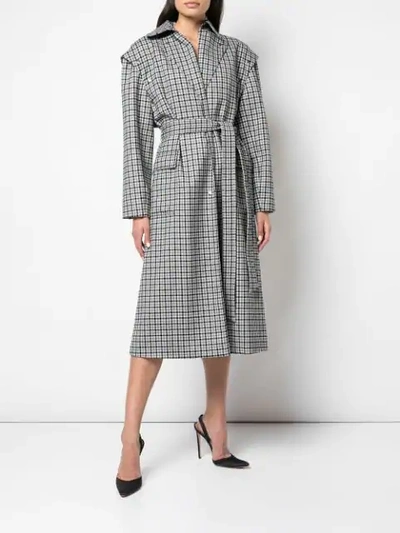 Shop Altuzarra 'fisher' Coat In Grey