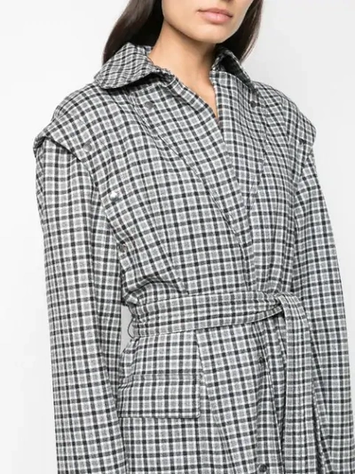 Shop Altuzarra 'fisher' Coat In Grey