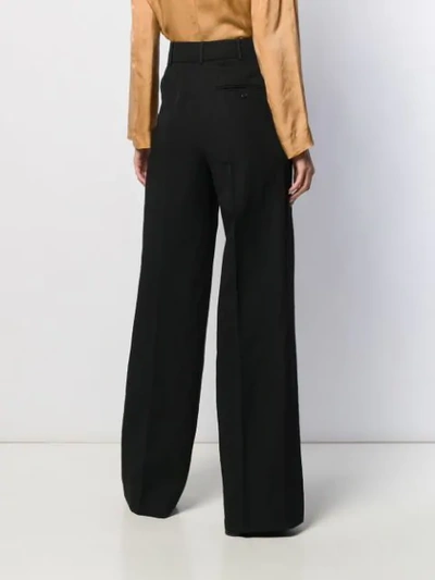 Shop Zanini High-rise Wide-leg Trousers In Black