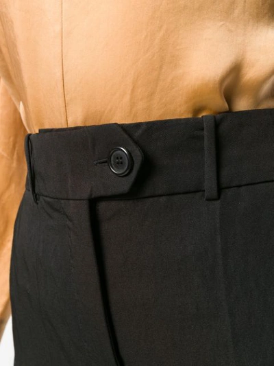 Shop Zanini High-rise Wide-leg Trousers In Black
