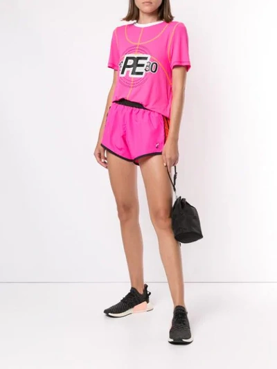 Shop P.e Nation Double Dribble T-shirt In Pink