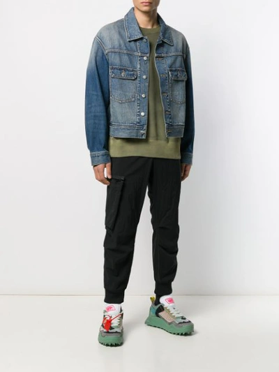 Shop Ambush Logo Denim Jacket In Blue