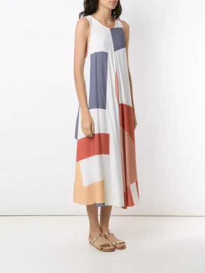 Shop Alcaçuz Geometric Print Mayara Dress In Multicolour