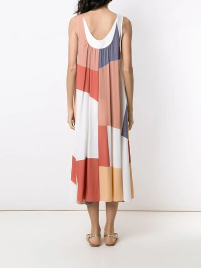 Shop Alcaçuz Geometric Print Mayara Dress In Multicolour