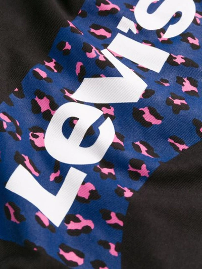 Shop Levi's Logo Print T-shirt In Black