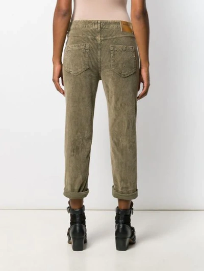 Shop Dondup Corduroy-style Trousers In Green