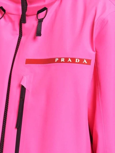 Prada Technical Fabric Jacket In Pink