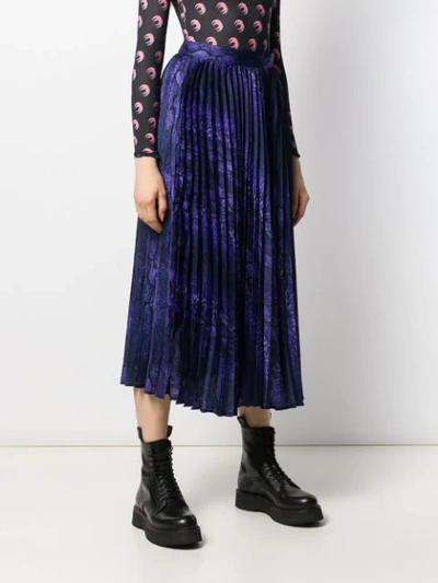 Shop Andamane Becky Pleated Skirt In Purple