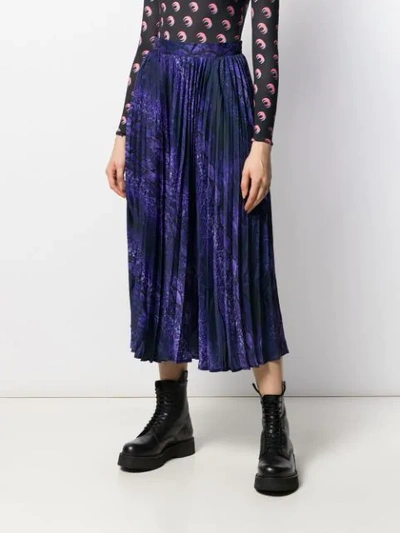Shop Andamane Becky Pleated Skirt In Purple