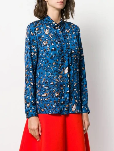 Shop Altea Hemd Mit Leoparden-print In Blue