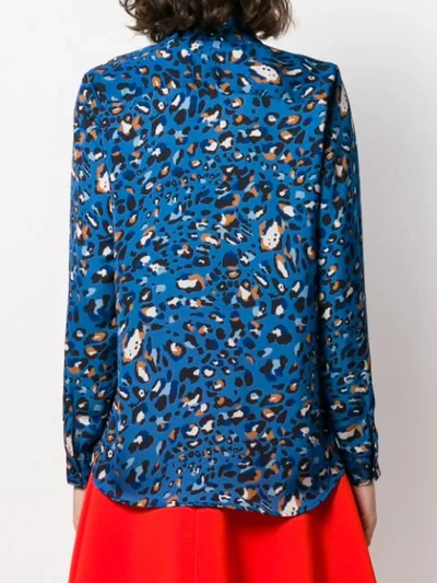 Shop Altea Hemd Mit Leoparden-print In Blue