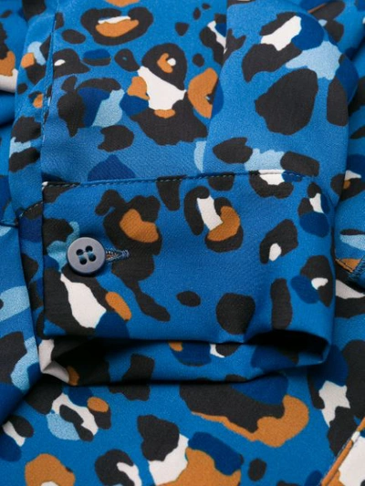 Shop Altea Hemd Mit Leoparden-print In Blue