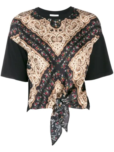 Shop Sandro Paisley Print Blouse In Black