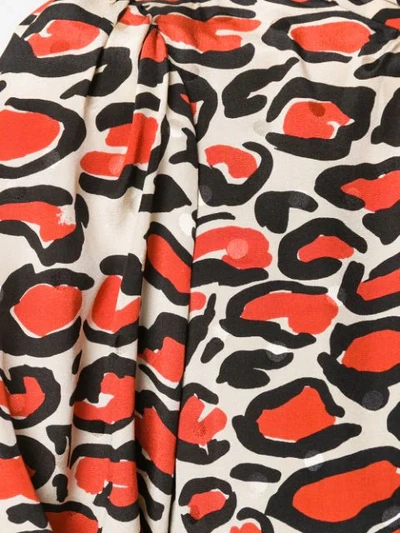 Shop Essentiel Antwerp Giraffe-print Silk Dress In Neutrals
