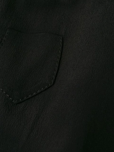 Shop N°21 Ruffle Neck Shirt In Black
