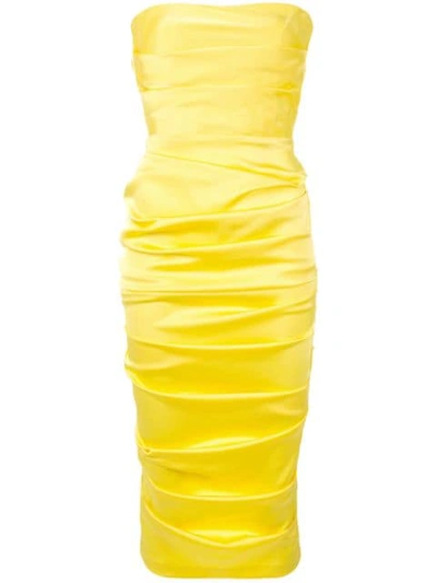 Shop Alex Perry Ace' Kleid In Yellow