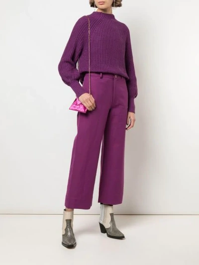 HIGH-WAIST TAPERED TROUSERS