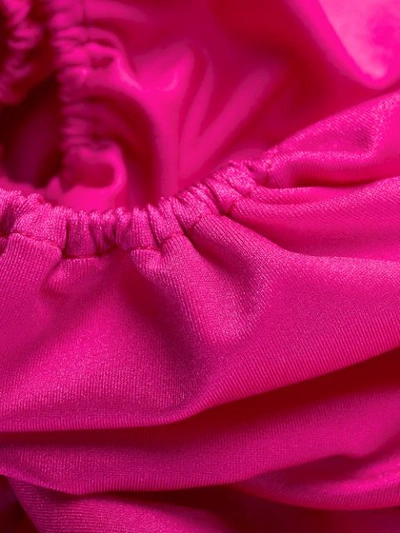 Shop Mugler Draped Mini Dress In Pink