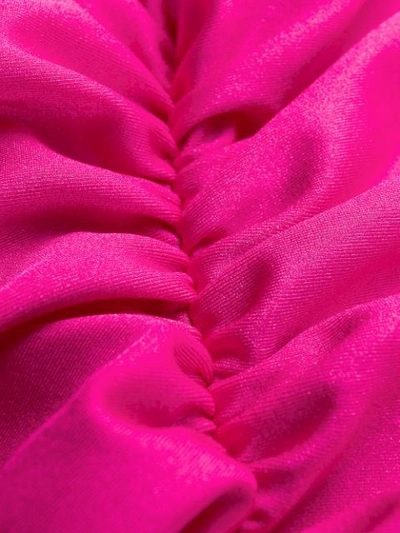 Shop Mugler Draped Mini Dress In Pink
