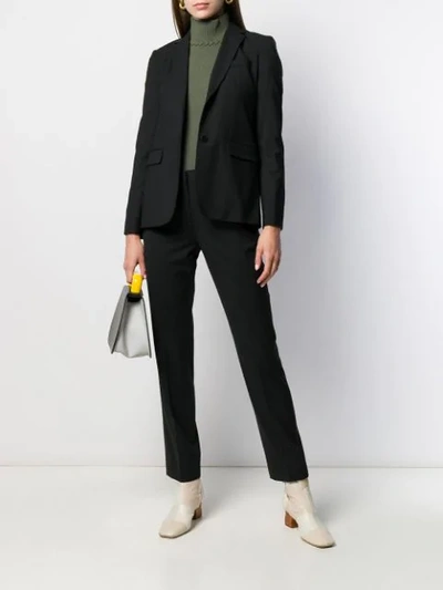 Shop Theory Single Breasted Blazer In Black